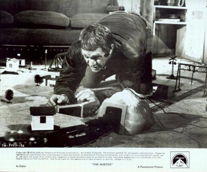 Steve as 'Papa Thorsen'
plays with electric train set